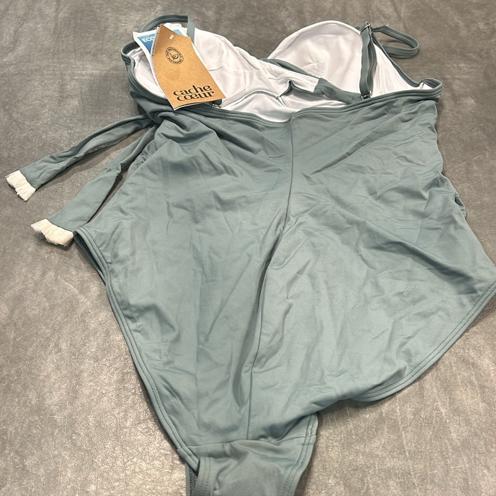 Cache Coeur Grey One Piece Swimsuit - Picture 3 of 4